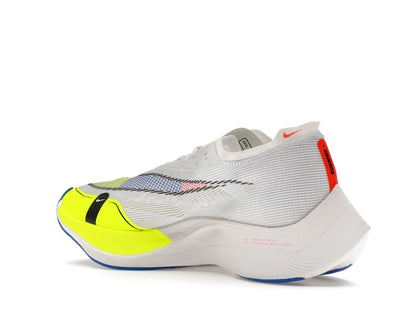 Nike ZoomX Vaporfly Next% 2 White Volt Racer Blue