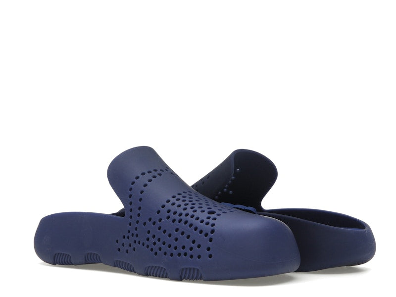 Burberry Stingray Perforated Slides Blue