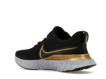 Nike React Infinity Run Flyknit 2 Black Metallic Gold (Women's)