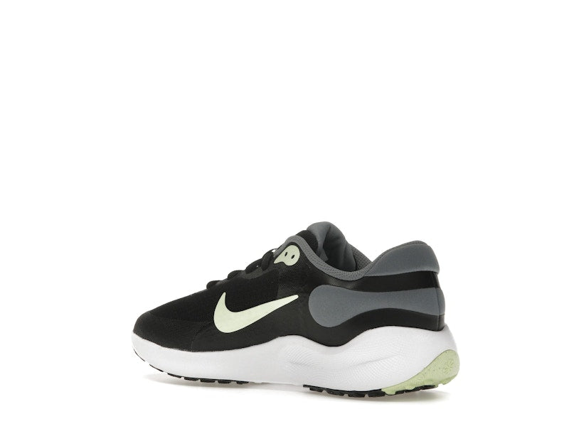 Nike Revolution 7 Black Smoke Grey White Barely Volt (GS)