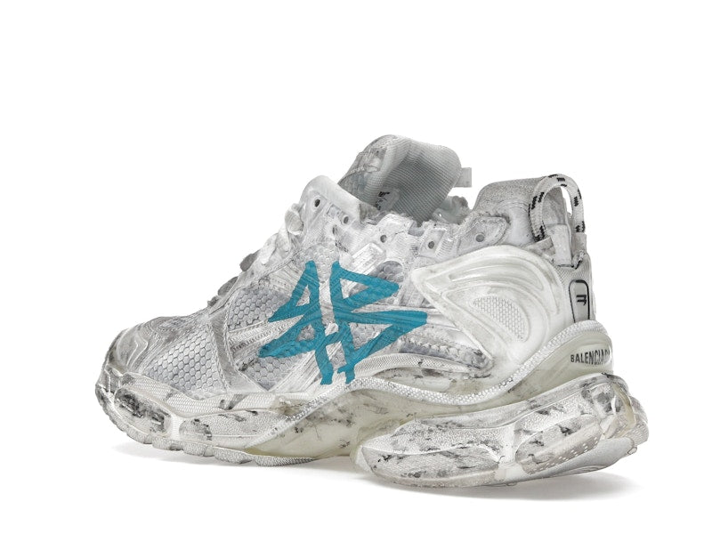 Balenciaga Runner Graffiti White Blue