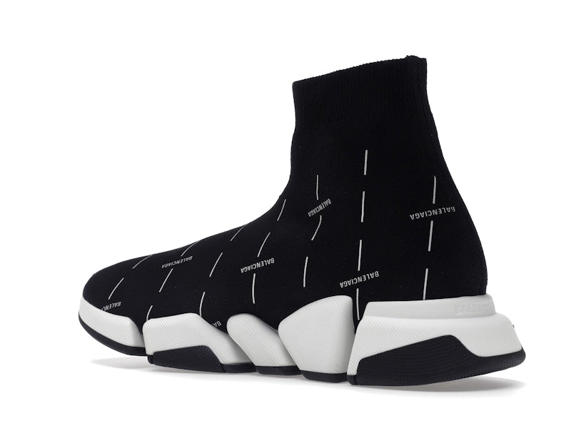 Balenciaga Speed 2.0 Black White Logo