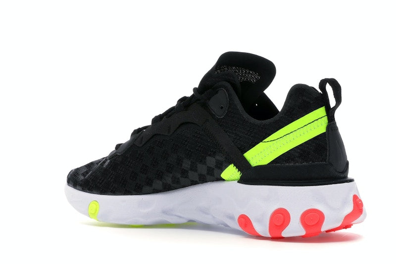 Nike React Element 55 Black Crimson Volt