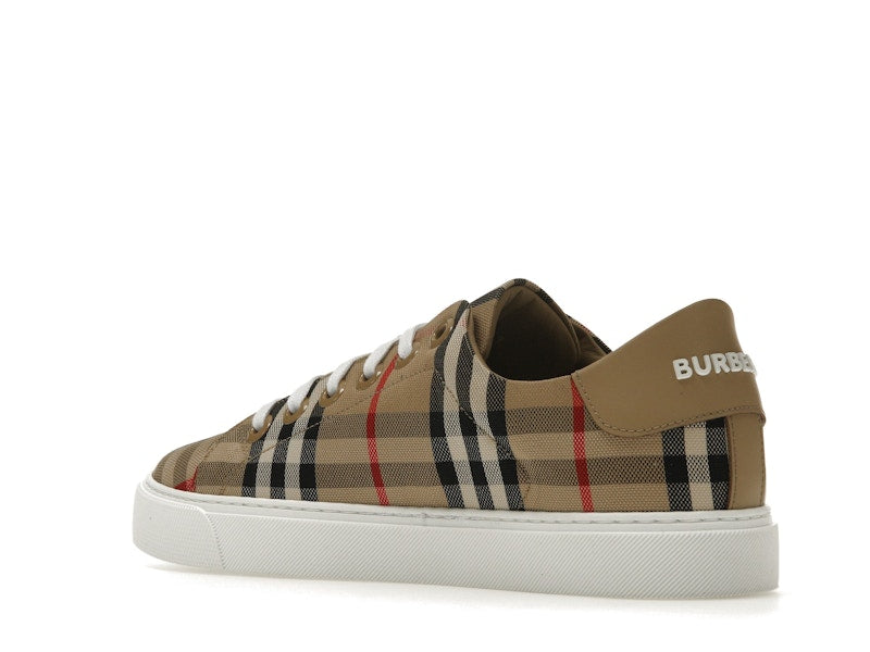 Burberry Vintage Check and Leather Sneakers Archive Beige Check Toe (Women's)