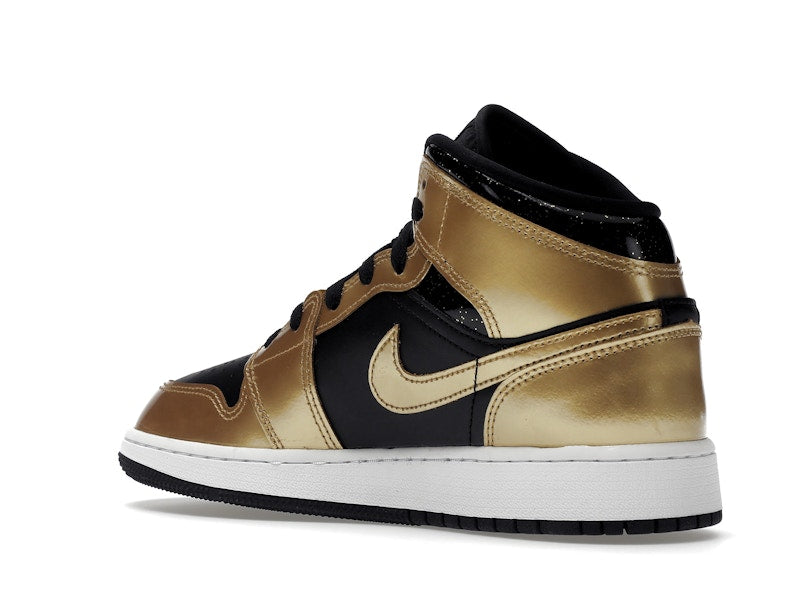 Jordan 1 Mid SE Metallic Gold Black (GS)