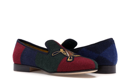 Ralph Lauren Formal Slipper Palace Engineered Equestrian Print