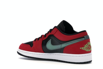 Jordan 1 Low Black Green Pulse Gym Red
