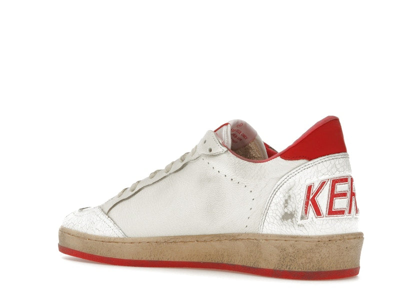 Golden Goose Ball-Star Low White Red