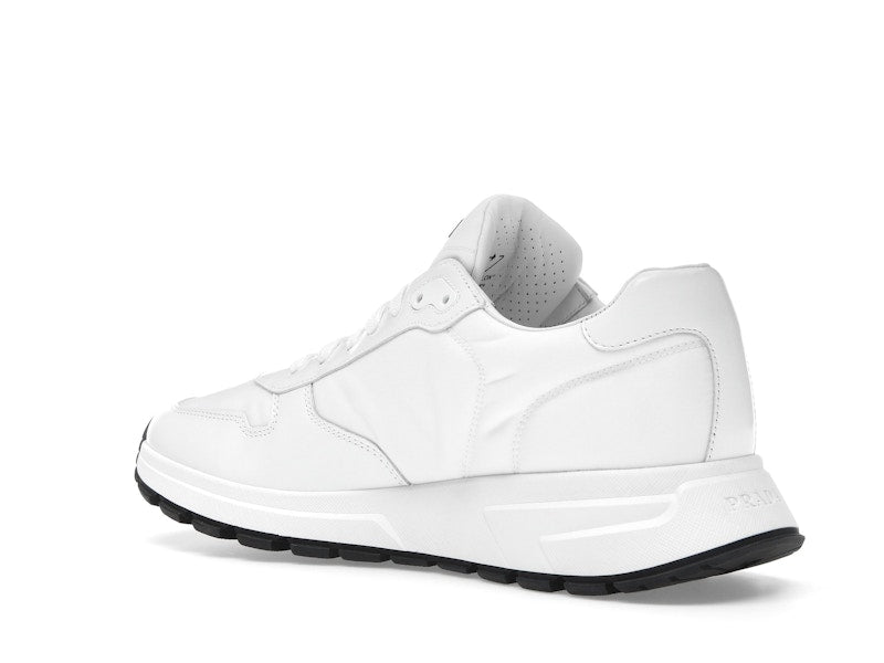 Prada PRAX 01 Sneakers Re-Nylon Brushed Leather White Black
