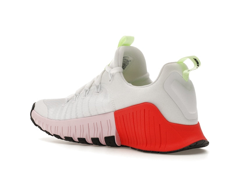Nike Free Metcon 6 White Barely Volt Bright Crimson Pink Foam (Women's)