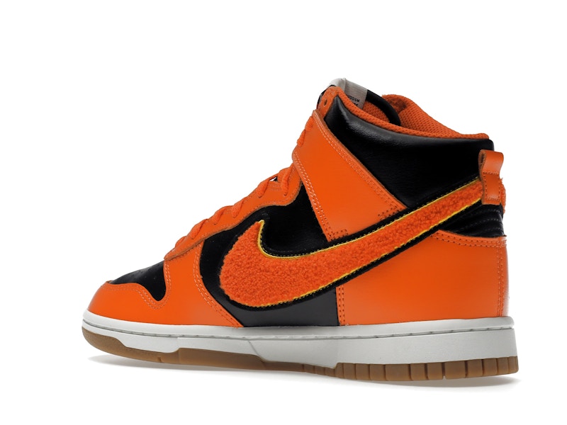 Nike Dunk High Retro Chenille Swoosh Safety Orange