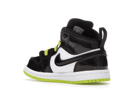 Jordan 1 Mid Black Cyber Mystic Green (TD)