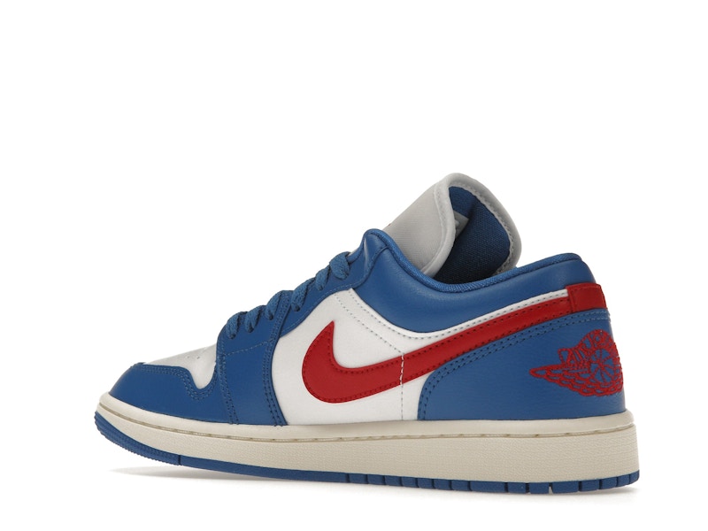 Jordan 1 Low Sport Blue Gym Red (Women's)