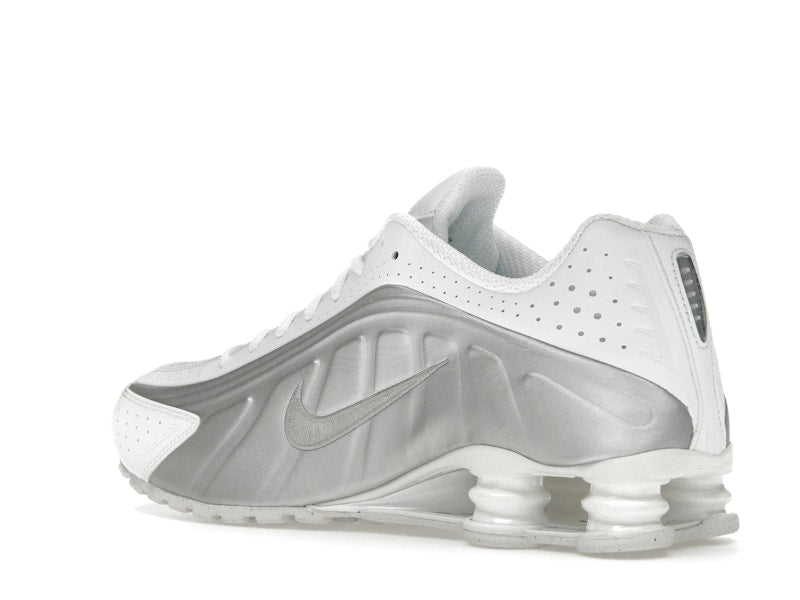 Nike Shox R4 White Bright Crimson Metallic Silver