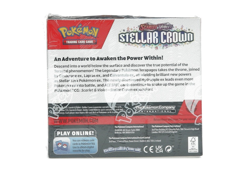 Pokémon Scarlet & Violet Stellar Crown Booster Box