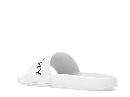 Givenchy Paris Flat Sandals White Black