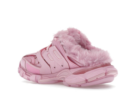 Balenciaga Track Mule Pink Faux Fur (Women's)