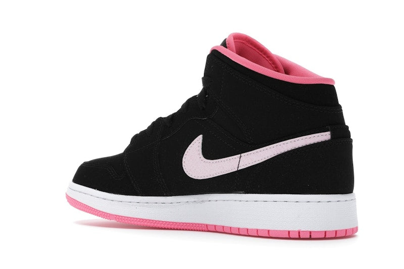 Jordan 1 Mid Black Digital Pink (GS)