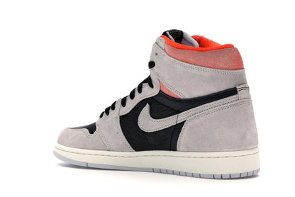 Jordan 1 Retro High Neutral Grey Hyper Crimson