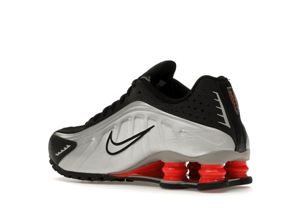 Nike Shox R4 Metallic Silver Black Picante Red (GS)