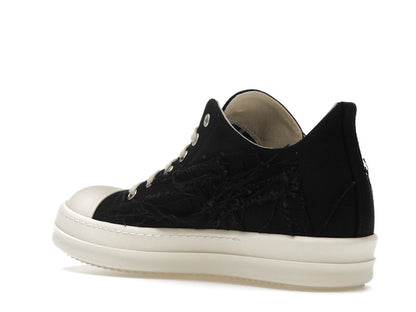 Rick Owens DRKSHDW Slashed Low Sneaks Black Milk