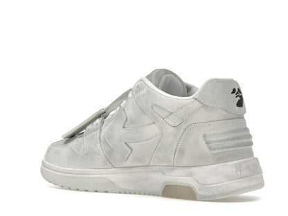 OFF-WHITE Out Of Office OOO Low Tops White Distressed