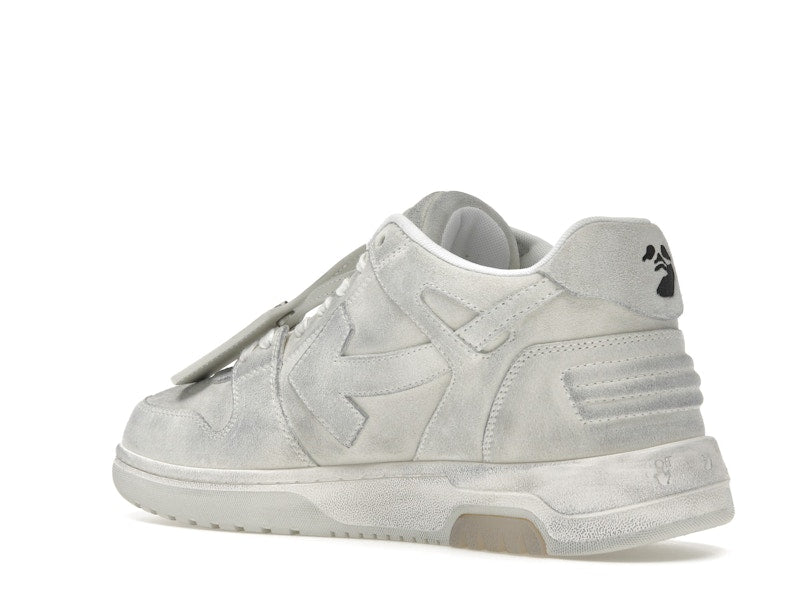 OFF-WHITE Out Of Office OOO Low Tops White Distressed