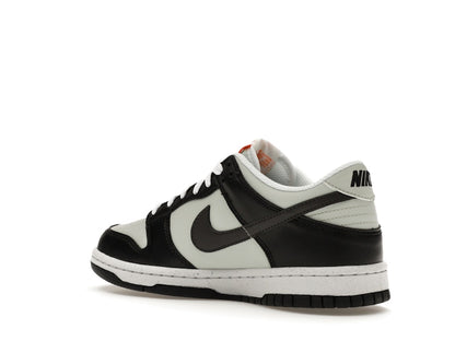 Nike Dunk Low Black Bright Mandarin Mini Swoosh (GS)