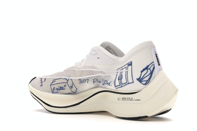 Nike ZoomX Vaporfly Next% Blue Ribbon Sports White
