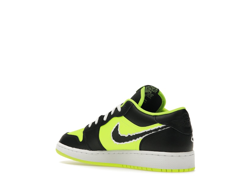 Jordan 1 Low SE Black Cat Volt (GS)