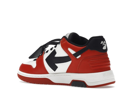 OFF-WHITE Out Of Office OOO Low Tops Black White Red
