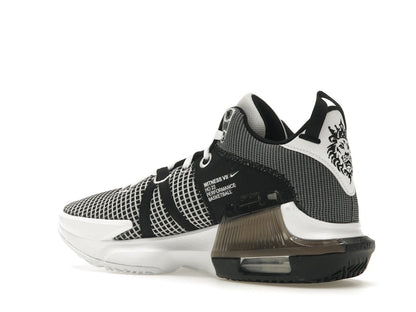 Nike LeBron Witness 7 White Black Metallic Silver