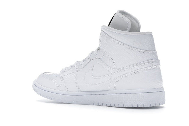 Jordan 1 Mid White Snakeskin (Women's)