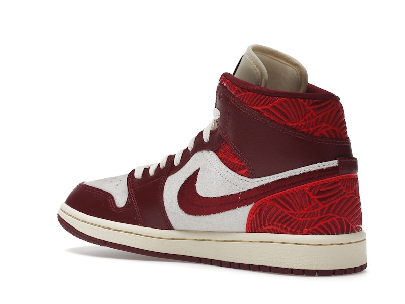 Jordan 1 Mid SE Tiki Leaf Team Red (Women's)