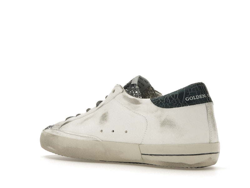 Golden Goose Super-Star Glitter Cream Silver (Women's)