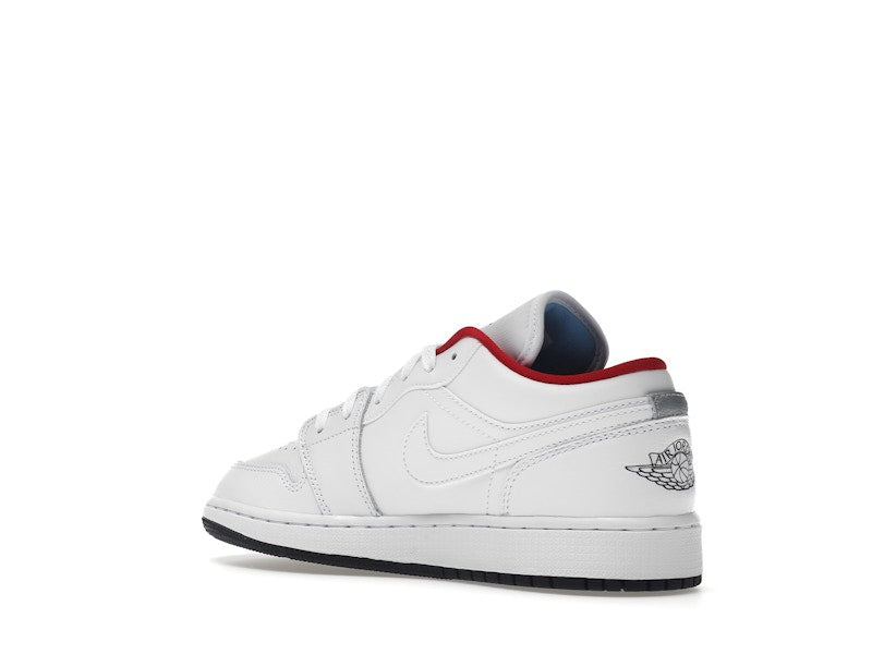 Jordan 1 Low White Gym Red Black (GS)