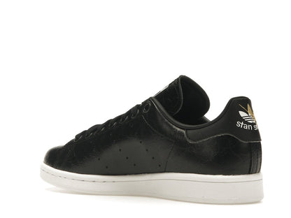 adidas Stan Smith Cracked Leather Black Gold (Women's)