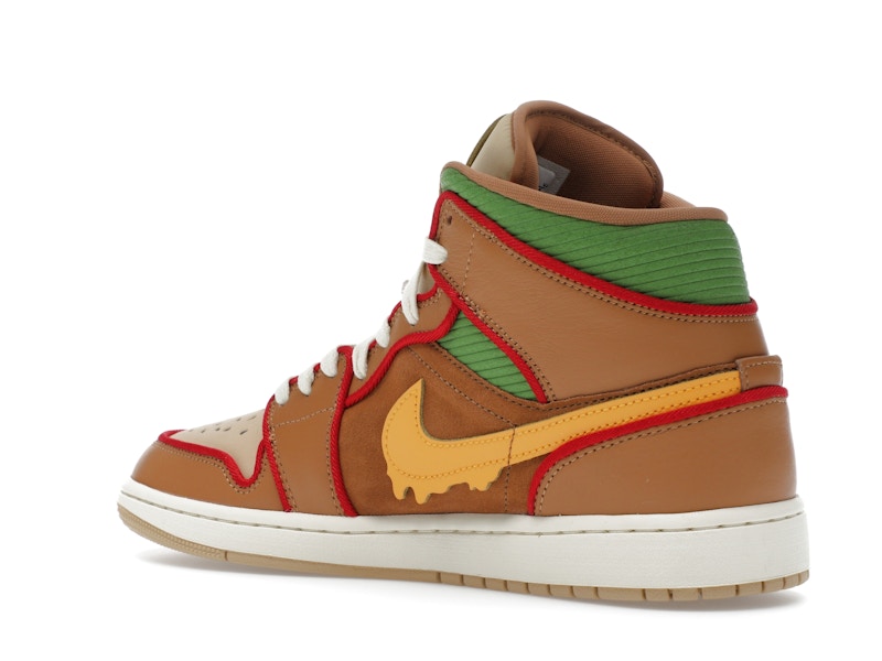 Jordan 1 Mid SE Cheeseburger