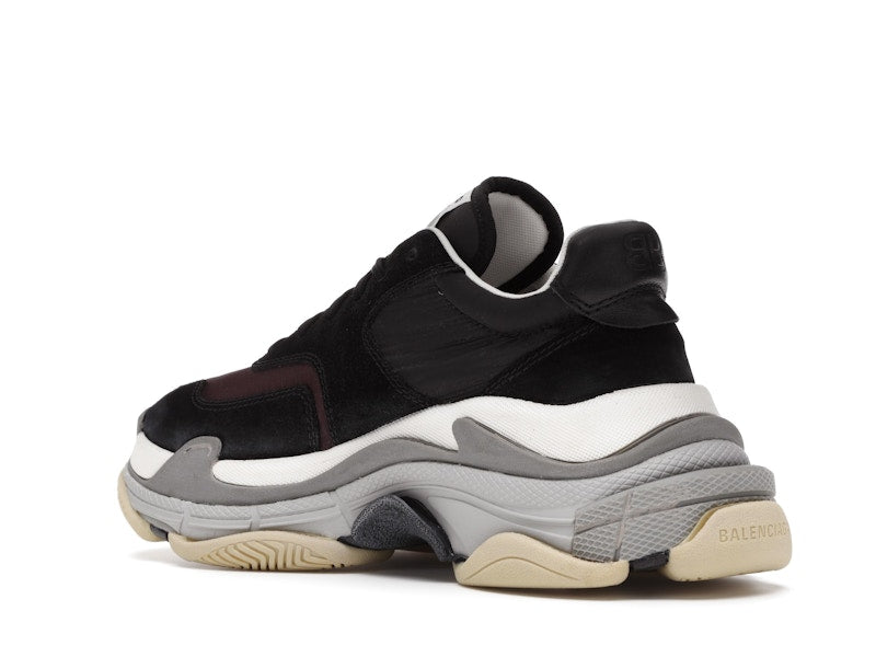 Balenciaga Triple S Black Burgundy