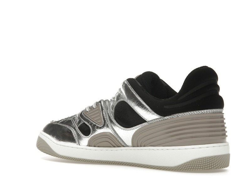 Gucci Basket Low Silver Black