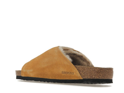 Birkenstock Solana Shearling Slide Stussy Caramel