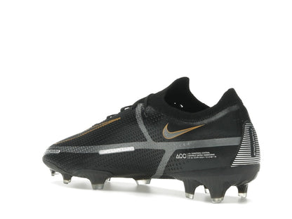 Nike Phantom GT2 Elite FG Black Metallic Dark Grey Metallic Gold
