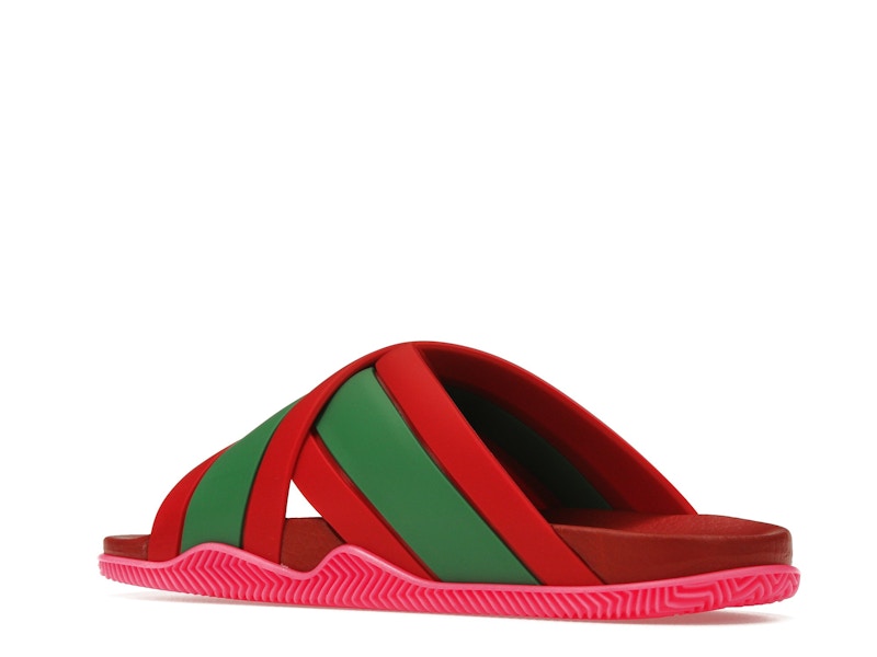 Gucci Web Slide Pink Rubber (Women's)