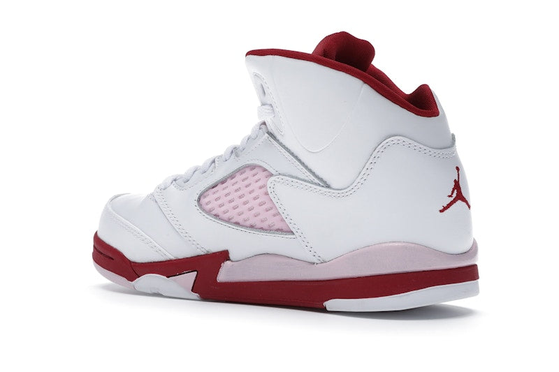 Jordan 5 Retro White Pink Red (PS)