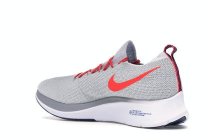 Nike Zoom Fly Flyknit Pure Platinum Bright Crimson