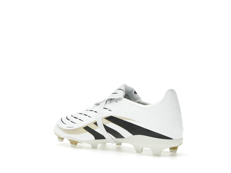 adidas Predator League Fold-Over Tongue FG/MG Cloud White Core Black Gold Metallic (GS)