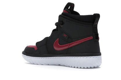 Jordan 1 High React Black Noble Red