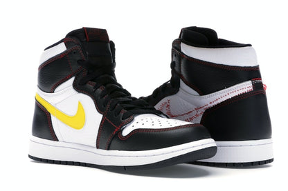 Jordan 1 Retro High Defiant White Black Gym Red