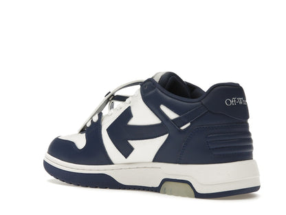 OFF-WHITE Out Of Office OOO Low Tops White Royal Blue