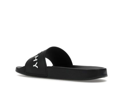 Givenchy Paris Flat Sandals Black White